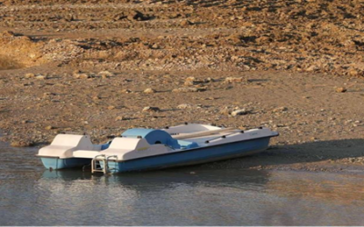 Gefährliche Niedrigwassersituation im Auensee